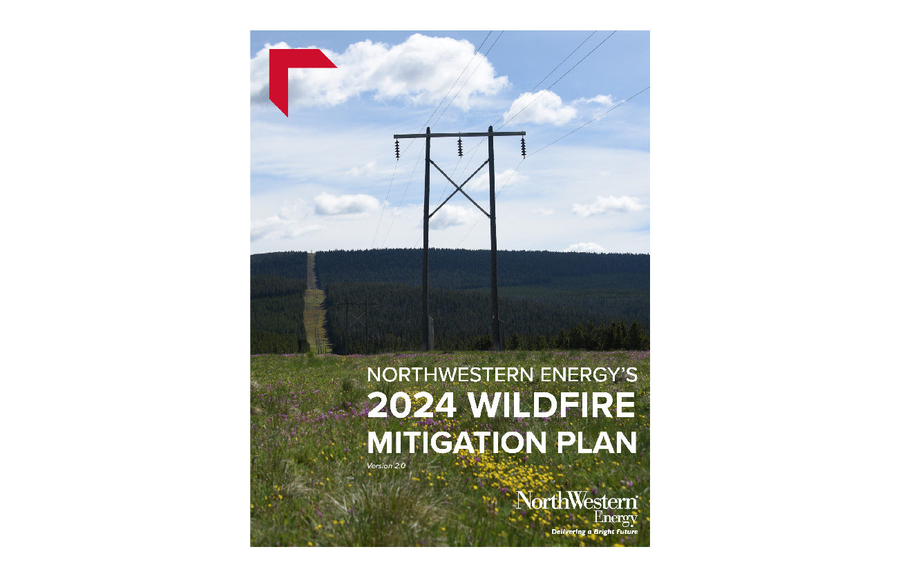 Cover of our Wildfire Mitigation Plan on a white background